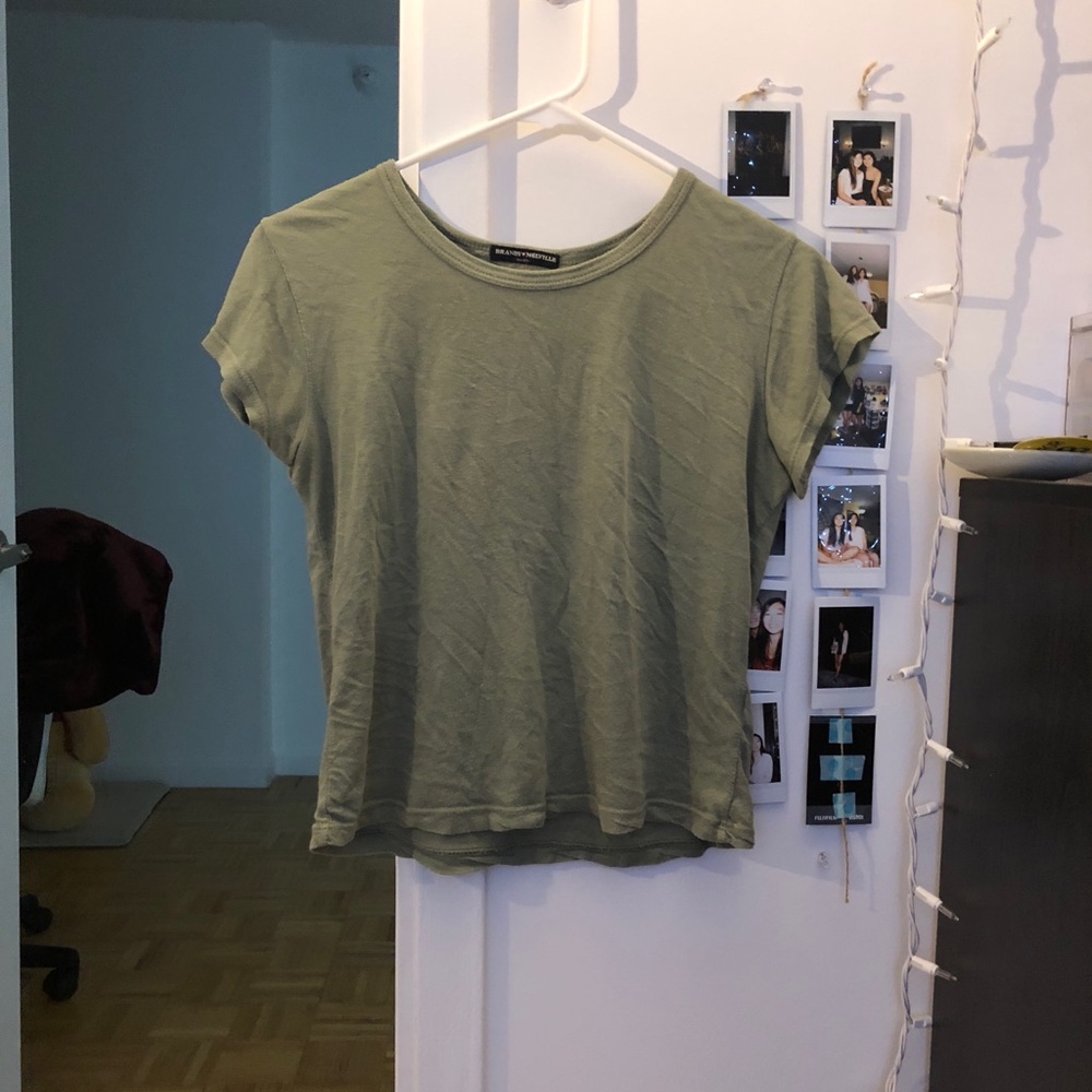 olive green brandy melville top